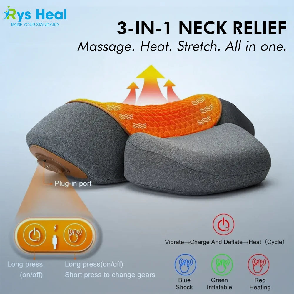 RYS™ Neck Massager – Gentle Relaxation Anytime, Anywhere