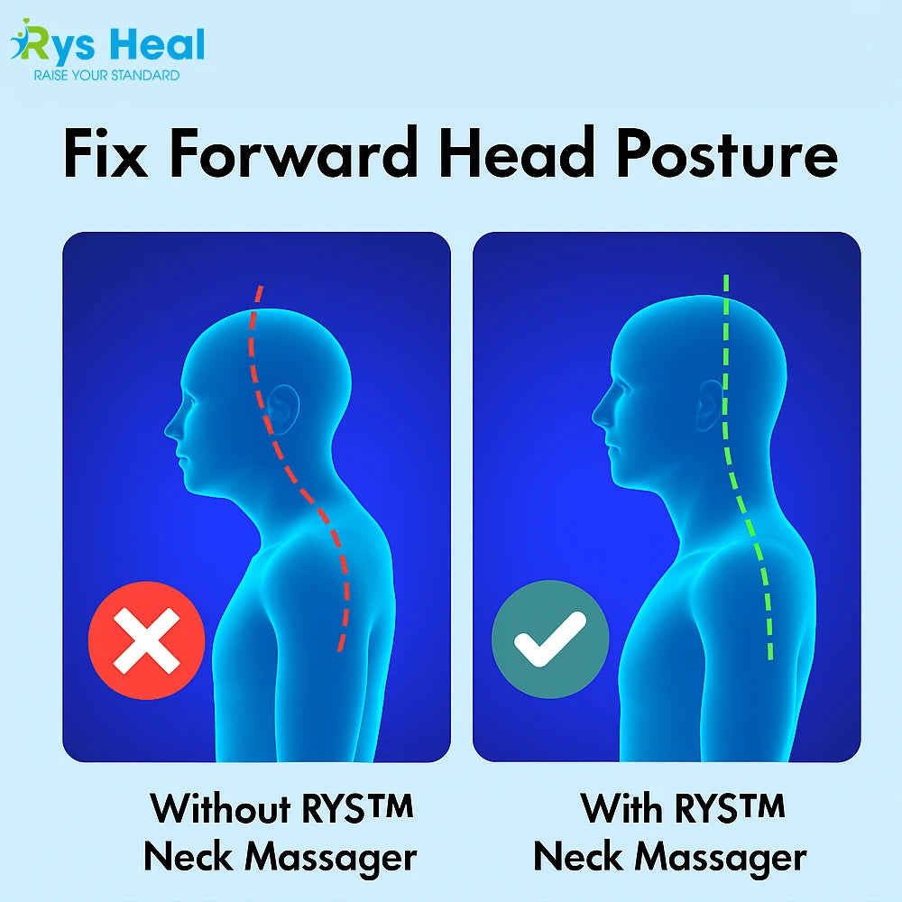 RYS™ Neck Massager – Gentle Relaxation Anytime, Anywhere