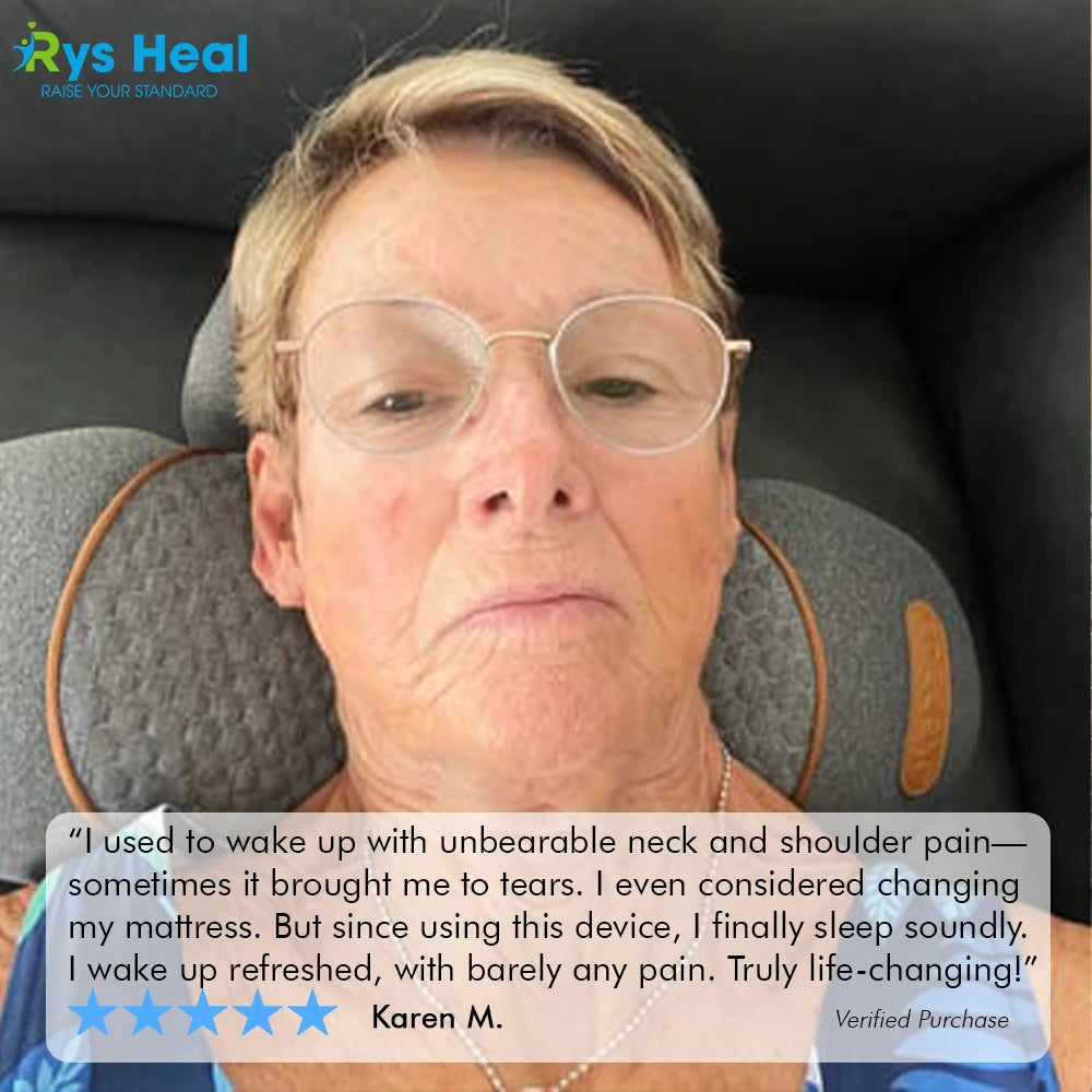 RYS™ Neck Massager – Gentle Relaxation Anytime, Anywhere