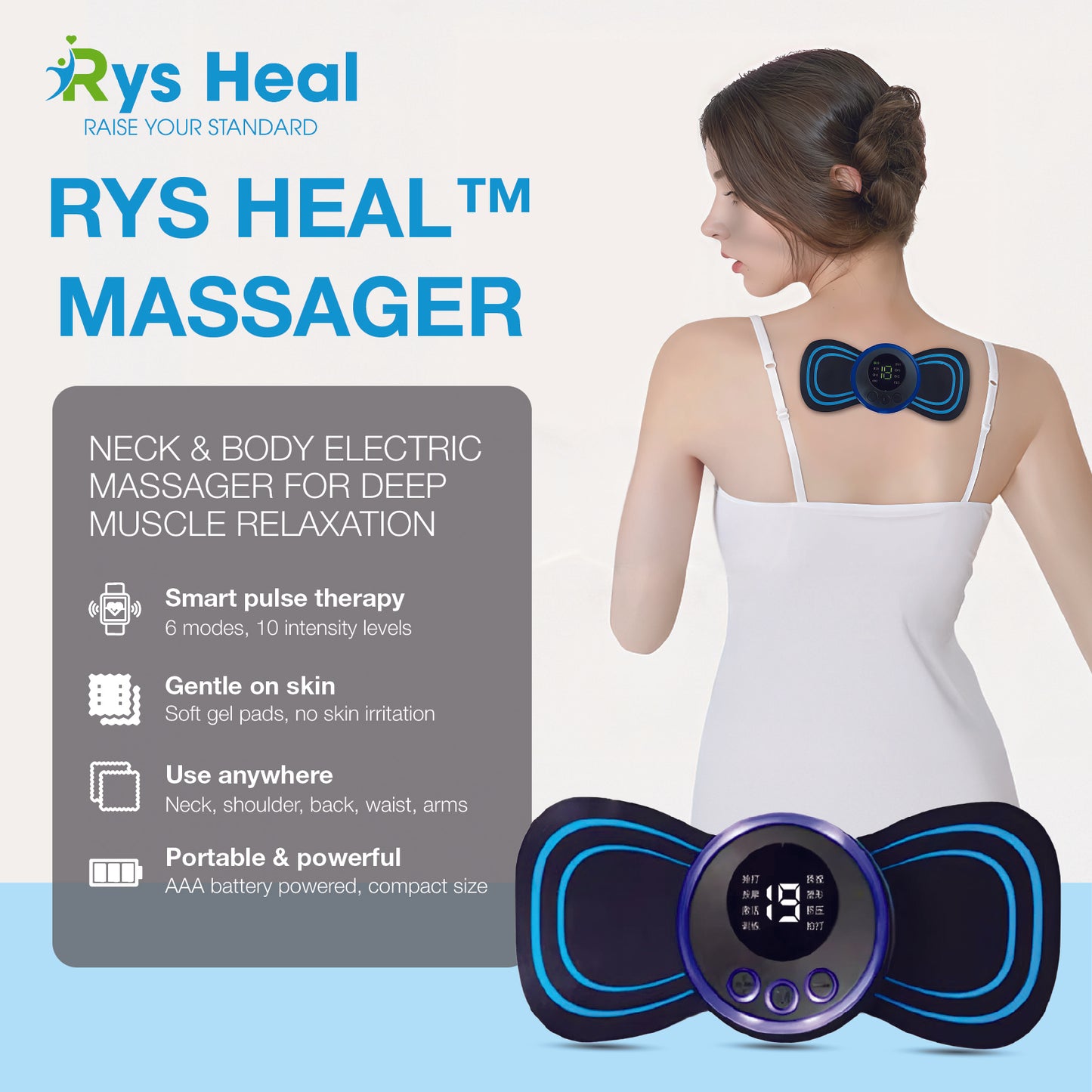 RysHeal™ Ease Mini – Portable Relaxation Pad