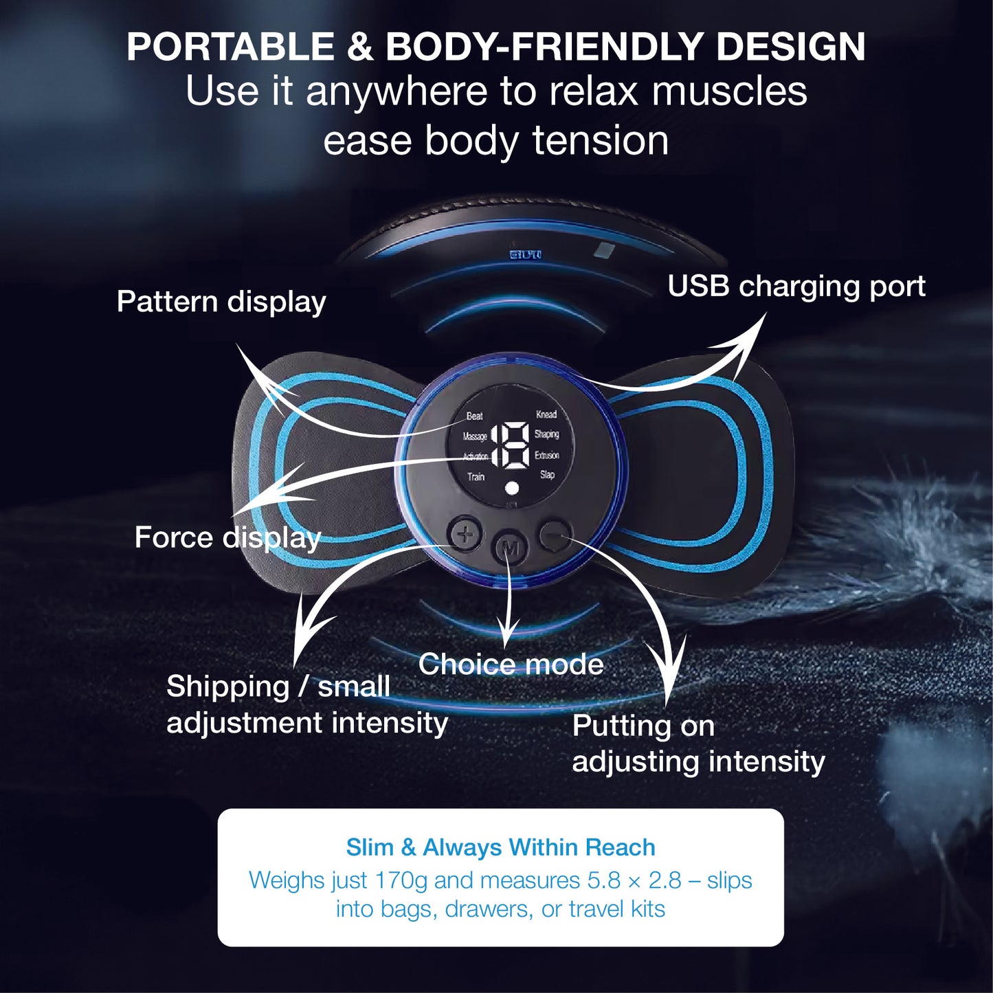 RysHeal™ Ease Mini – Portable Relaxation Pad