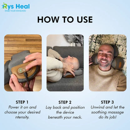 RYS™ Neck Massager – Gentle Relaxation Anytime, Anywhere